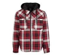 Brandit Top Heavy Twill Jacket, Farbe: red_black_checkered, Größe: L