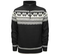 Brandit Troyer-Pullover Norweger mit Stehkragen Schwarz XXXL