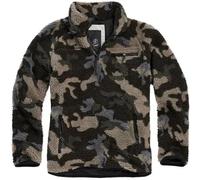 Brandit Teddy Fleece Troyer Herren-Sweatshirt - oliv 5XL