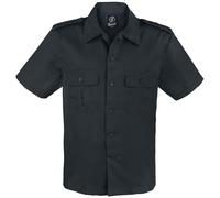 Brandit US Hemd 1/2 Arm Kurzarmhemd schwarz in M
