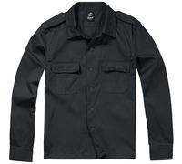 Brandit US Hemd langarm Langarmhemd schwarz in 5XL