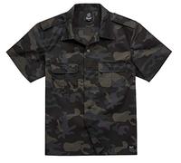 Brandit US Ripstop Shirt Short Sleeve, Farbe: darkcamo, Größe: M