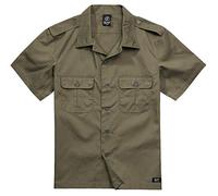 Brandit US Shirt Ripstop Shortsleeve oliv, Größe S, Herren, Synthetik
