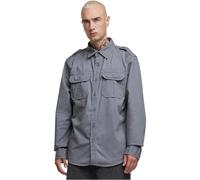 Brandit Herren Hemd Vintage Longsleeve Charc Grey Größe L