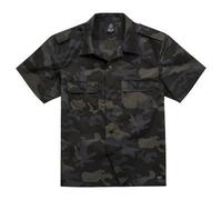 Brandit Ripstop 1/2 Arm Herren-Kurzarmhemd - darkcamo S