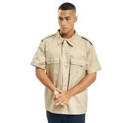 Brandit US-Hemd Kurzarm Beige Herren 5XL 80% Polyester 20% Baumwolle