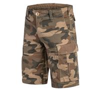 lässige Brandit Herren Shorts Reißverschluss Taschen mit Baumwolle Camouflage M