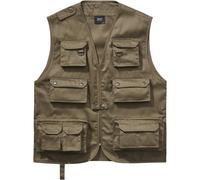 Steppweste BRANDIT "Brandit Herren Hunting Vest", Herren, Gr. XL, olive, 80% Polyester, 20% Baumwolle, Westen (64140048-XL) olive