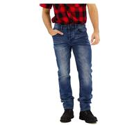 moderne Brandit Herren Jeans Stretch Taschen Straight Fit mit Baumwolle Blau 31/34