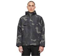 Brandit Hooded Windbreaker m. Fleecefutter M90 darkcamo, Größe 5XL, Herren, mit Kapuze, Synthetik