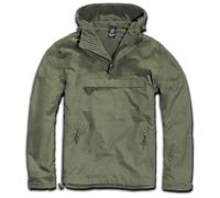 Brandit Windbreaker Oliv mit Kapuze Regenjacke Herren Größe M