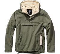 Brandit Windbreaker Sherpa Jacke, grün, Größe 2XL für Männer