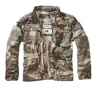 Allwetterjacke BRANDIT "Brandit Herren Britannia Winter Jacket", Herren, Gr. L, grün (light woodland), 100% Baumwolle, mehrfarbig, normal, amerikanischer Ausschnitt, Jacken (34800436-L) light woodland