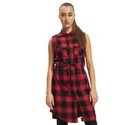 Brandit Longshirt Gracey Damen ärmellos Rot/Schwarz Größe XS