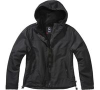 Brandit Damen Windbreaker Frontzip Synthetik Schwarz Größe 5XL