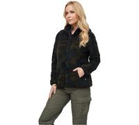 Brandit Teddyfleece-Jacke Damen mit Kapuze woodland Größe 5XL