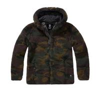 Allwetterjacke BRANDIT "Brandit Damen Ladies Teddyfleecejacket", Damen, Gr. 4XL, woodland, 100% Polyester, mehrfarbig, normal, ohne Ausschnitt, Jacken (97403554-4XL) woodland