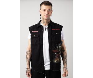 Brandit x Iron Maiden - Number Of The Beast Vintage - Weste - Schwarz - 3XL - 100% Baumwolle Schwarz 3XL