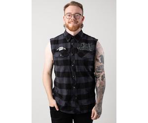 Brandit x Ozzy Osbourne - Check - Hemd - Schwarz - 3XL - 100% Baumwolle Schwarz 3XL