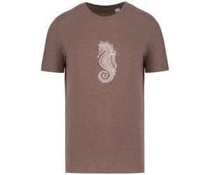 Brandless Basic Bio T-Shirt Nr.4 Seepferd 155g/m² XXS - 5 XL Meliertes Braun 5XL