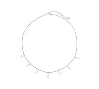 Brandlinger ® Perlenkette Damen Silber 925. Kette mit Süßwasserperlen, vergoldet mit 18 Karat (Silber und Gold), Schmuck für Frauen und Mädchen. Kettenlänge verstellbar 35-40cm (sehr eng anliegend).