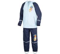 Brandsseller Jungen Kinder Regen Set 110-116 Regenjacke und Regenhose mit Motiv - Blau