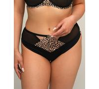 Brasilianischer Slip Ava 2208/B - Schwarz, Spitze, sinnlich und bequem - Größe S 36