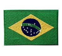 Brasilien Flagge National Bestickter Aufnäher zum Aufbügeln/Annähen