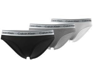 Brasilslip "3PK BIKINI", Mädchen, Gr. 152/158, 3 Stk., 3er sortiert, Jersey, Obermaterial: 95% Baumwolle, 5% Elasthan, CALVIN KLEIN UNDERWEAR, körpernah, Unterhosen, mit Logobund (27358660-152) 3er so