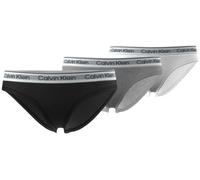 Brasilslip "3PK BIKINI", Mädchen, Gr. 164/170, 3 Stk., 3er sortiert, Jersey, Obermaterial: 95% Baumwolle, 5% Elasthan, CALVIN KLEIN UNDERWEAR, körpernah, Unterhosen, mit Logobund (27358660-164) 3er so