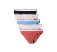 Brasilslip "5PK BIKINI", Kinder, Gr. 152/158, 5 Stk., 5er sortiert, Jersey, Obermaterial: 95% Baumwolle, 5% Elasthan, CALVIN KLEIN UNDERWEAR, körpernah, Unterhosen, mit Logobund (62548763-152) 5er sor