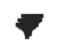 Brasilslip BOSS "3P LACE", Damen, Gr. XL, 3 Stk., schwarz 001, Webqualität, Obermaterial: 80% Polyamid, 20% Elasthan, körpernah, Unterhosen, aus supersoftem Material mit nicht abzeichnendem Schnitt (6