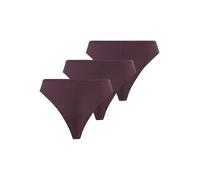 Brasilslip BOSS "3P MICRO BRAZILIAN", Damen, Gr. L, 3 Stk., lila (schwarz lila 505), Unterhosen (17503969-L) schwarz lila 505