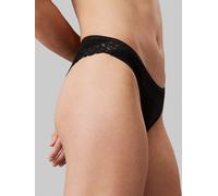 Brasilslip "BRAZILIAN", Damen, Gr. XL (42/44), schwarz, Spitze, Obermaterial: 80% Polyamid, 20% Elasthan, CALVIN KLEIN UNDERWEAR, unifarben, körpernah, Unterhosen Brasilslip, mit Spitze (55097734-XL)