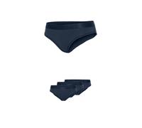 Brasilslip FILA, Damen, Gr. L, navy, Single Jersey, Obermaterial: 95% Baumwolle, 5% Elasthan, körpernah, Unterhosen, Baumwollmix, elastisch, Logobund (76860940-L) navy