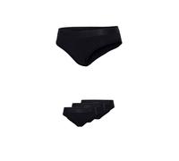 Brasilslip FILA, Damen, Gr. L, schwarz, Single Jersey, Obermaterial: 95% Baumwolle, 5% Elasthan, körpernah, Unterhosen, Baumwollmix, elastisch, Logobund (47130431-L) schwarz