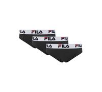 Brasilslip FILA "WOMAN BRAZILIAN SLIP", Damen, Gr. XL, schwarz, Obermaterial: 95% Baumwolle, 5% Elasthan, bedruckt, unifarben mit Farbeinsatz, körpernah, Unterhosen, mit elastischem Logobund (48092341