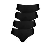Brasilslip LISCA "4er Pack Damen Brazilian Slip Clean Cut Everyday", Damen, Gr. L, schwarz, Unterhosen (57228411-L) schwarz
