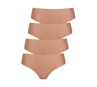 Brasilslip LISCA "4er Pack Damen Brazilian Slip Clean Cut Everyday", Damen, Gr. XL, rose blush, Unterhosen (87436005-XL) rose blush