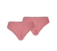 Brasilslip PUMA "PUMA WOMEN MICROFIBER BRAZILIAN BRIEFS", Damen, Gr. XXL, rosa (dusty pink), Single Jersey, Obermaterial: 70% Polyamid, 30% Elasthan, körpernah, Unterhosen, nahtlose Ränder für eine un