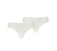 Brasilslip PUMA "PUMA WOMEN MICROFIBER BRAZILIAN BRIEFS", Damen, Gr. XXL, weiß (warm weiß), Single Jersey, Obermaterial: 70% Polyamid, 30% Elasthan, körpernah, Unterhosen, nahtlose Ränder für eine uns