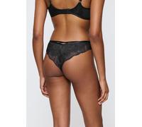 Brasilslip TRIUMPH "Palina Moonlight Kiss", Damen, Gr. 38, schwarz, Spitze, Obermaterial: 86% Polyamid, 11% Elasthan, 3% Polyester, körpernah, Unterhosen, aus Spitze, V-Detail, elastisch, figurbetont,