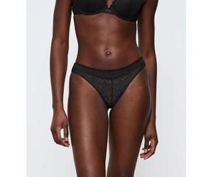 Brasilslip TRIUMPH "That Night in Vegas", Damen, Gr. 44, schwarz, Mesh, Spitze, Obermaterial: 86% Polyamid, 14% Elasthan, Unterhosen, aus Spitze und Mesh, elastisch, figurbetont, elegant (29551429-44)
