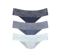 VIVANCE Damen Brasilslip mit Spitze aus Baumwoll-Stretch