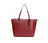 BRASS TACKS Leathercraft Tragetaschen für Damen, Handtasche mit Tragegriff oben, große Kapazität, PU-Leder mit Reißverschluss, für Arbeit, Einkaufen, Schule, Reisen, rot, 13.2"L x 12.4"H x5.5"W