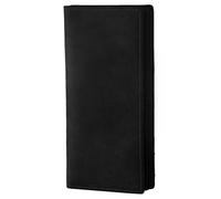 BRASS TACKS Leathercraft Vintage Genarbtes Vollnarbenleder Geldbörse für Herren Geschenkbox Genarbtes Vollnarbenleder Minimalistische Geldbörse für Herren RFID-Blockierung Vintage Handgefertigter