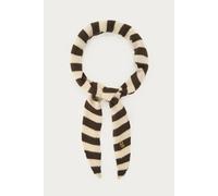 Braun-beige gestricktes Dreieckstuch mit Streifen | My Jewellery One size Braun