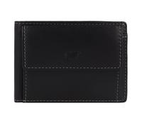 Braun Büffel Kleine Herren Geldbörse Arezzo – RFID-Schutz, 6 Kartenfächer, Rindleder – Schwarz
