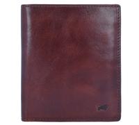 BRAUN BÜFFEL - Herren RFID Geldbörse Hochformat Arezzo - 11 Kartenfächer aus echtem Rindleder Schlichtes Design - Edles Tabak
