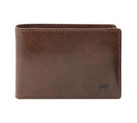 Braun Büffel Geldbörse Arezzo – RFID-Schutz, 4 Kartenfächer, echtes Rindleder – Tabak